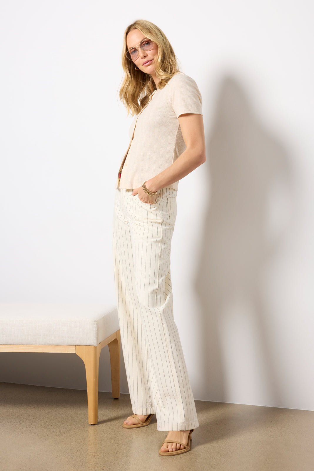 Ivy Button Front Tee - Image 2